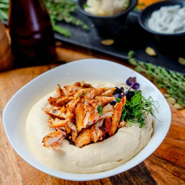 Chicken hummus  authentic