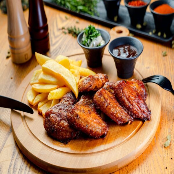 Smoked bbq chicken wings